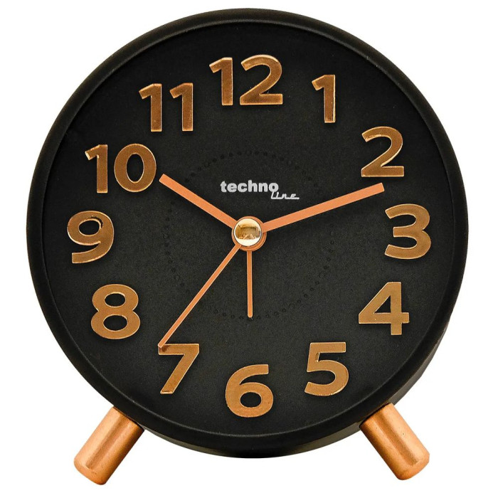 Годинник настільний Technoline Modell F Black/Cooper (Modell F) 