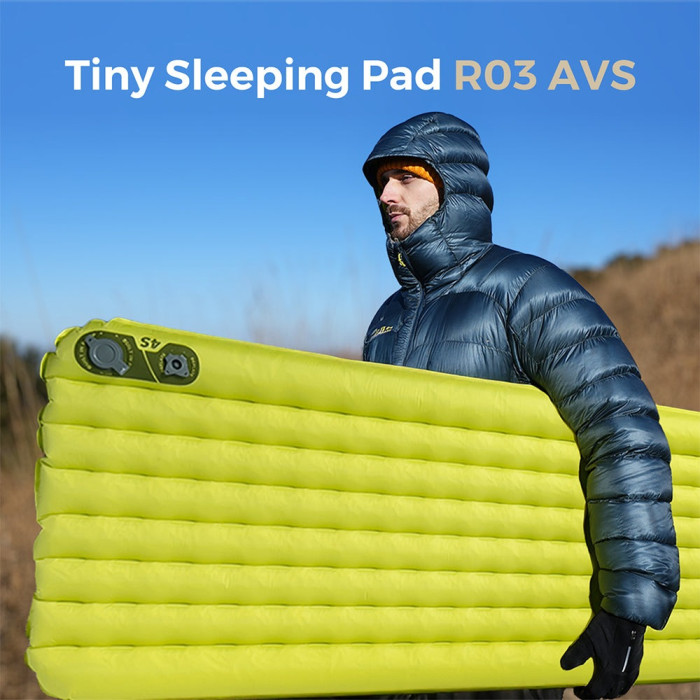 Килимок самонадувний Flextail Tiny Slleeping Pad R03 AVS, зелений 