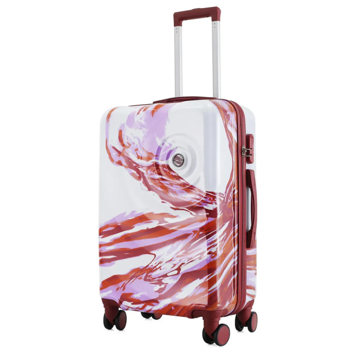 Валіза Semi Line 24" (M) White/Red Print (T5654-2) 