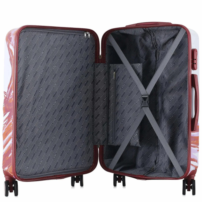 Валіза Semi Line 24" (M) White/Red Print (T5654-2) 