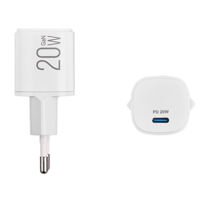 Мережевий зарядний пристрій Brevia ePowerGaN PD20W USB-C 