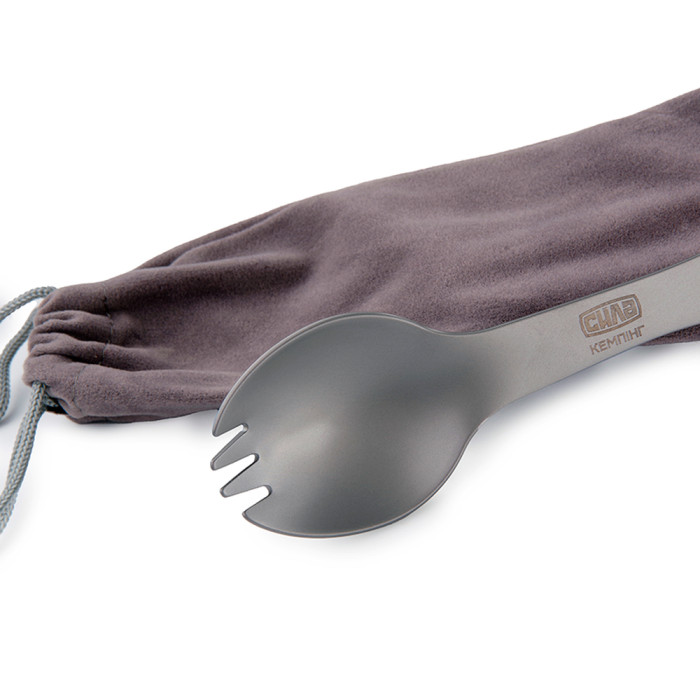 Мультитул туристичний СИЛА Ложка - Виделка 5 в 1 