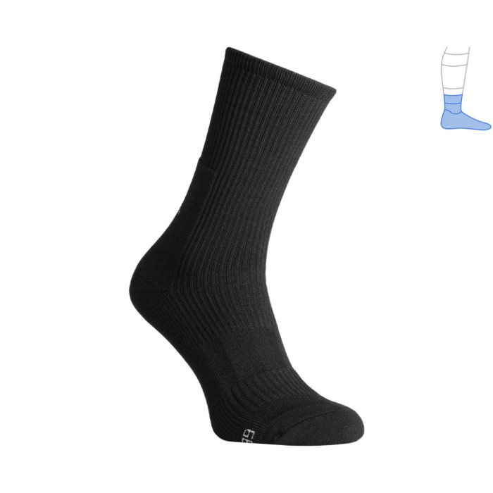 Компресійні шкарпетки захисні демісезонні Protector MidDry+ чорні M 40-43 