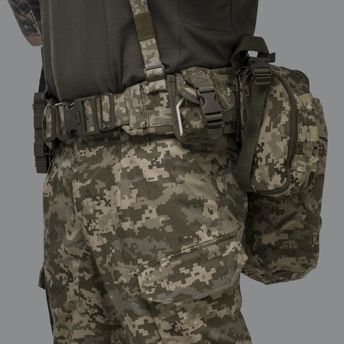 Тактичний розвантажувальний пояс Ukrarmor S/M Піксель 