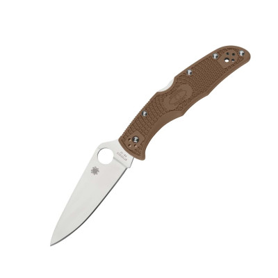 Ніж Spyderco Endura 4 FRN Flat Ground (коричневий)