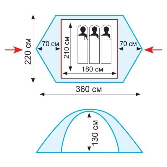 Намет Tramp Sirius 3 TRT-117 