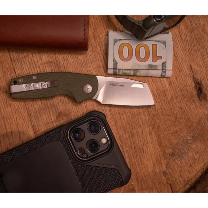 Ніж Stout FLK OD Green/Stonewash (SOG 14-03-11-57) 