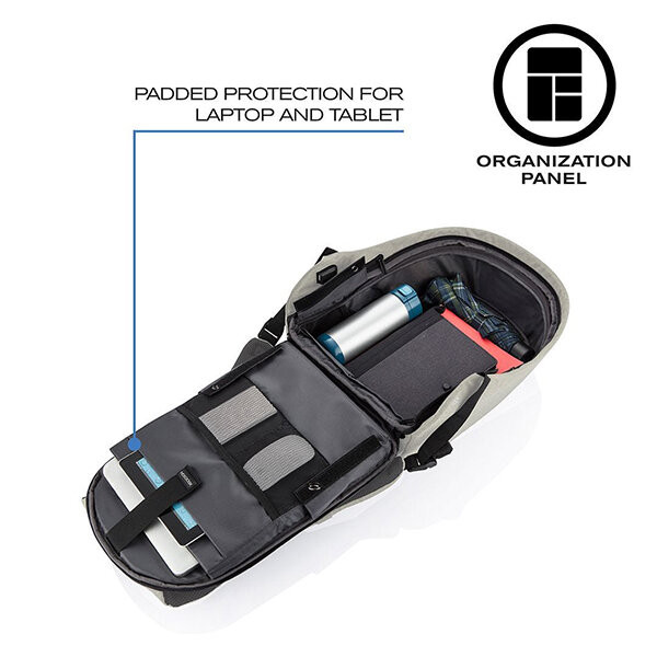 Рюкзак антивор XD Design Bobby Hero Spring Grey (P705. 762) 