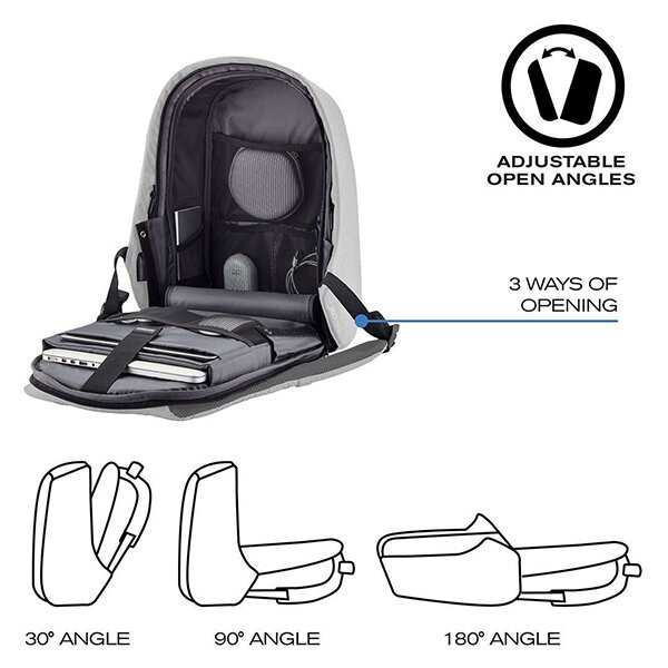 Рюкзак антивор XD Design Bobby Hero Spring Grey (P705. 762) 