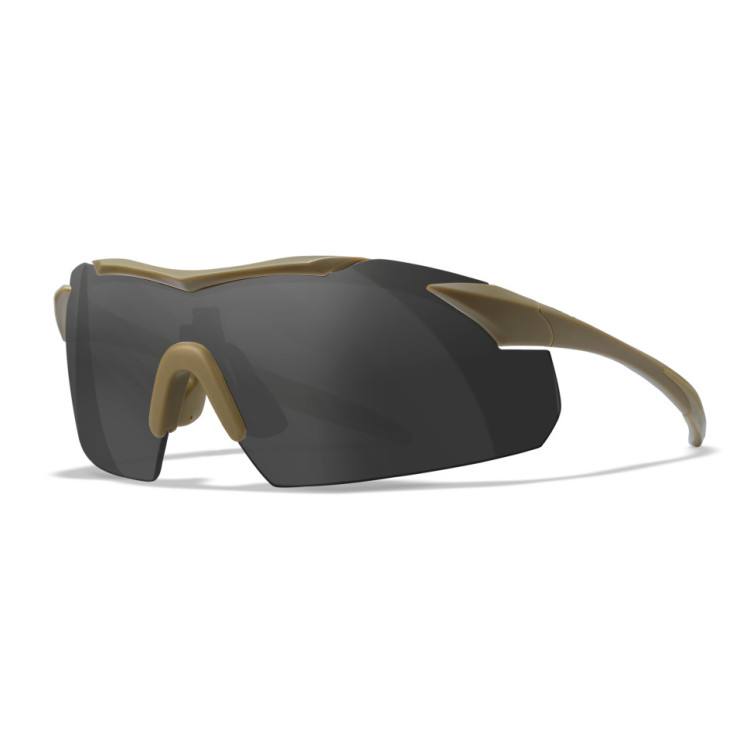 Захисні балістичні окуляри Wiley X VAPOR 2.5 сірі /прозорі лінзи /матова тілесна оправа 