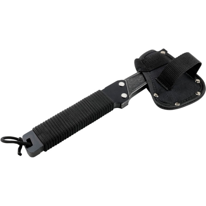 Сокирка туристична UAD з нержавіючої сталі Чорна 