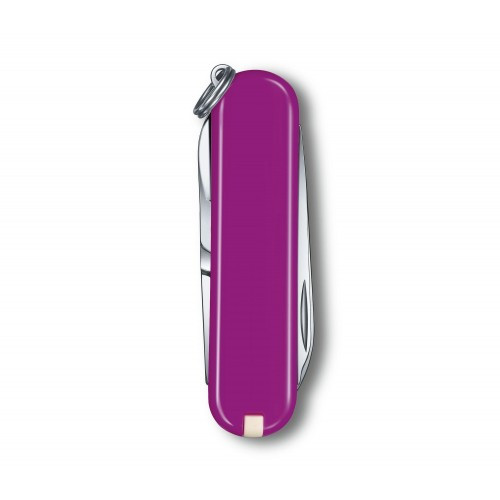 Ніж-брелок Victorinox Classic SD Colors, Tasty Grape, Gift Box (0.6223.52 G) 7 функцій, 58 мм, пурпурний 