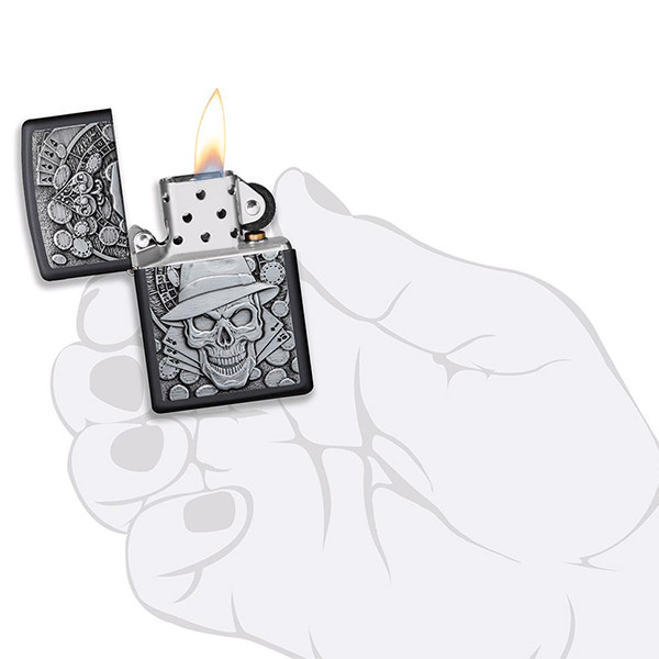 Запальничка Zippo 218 Gambling Skull (49183) 
