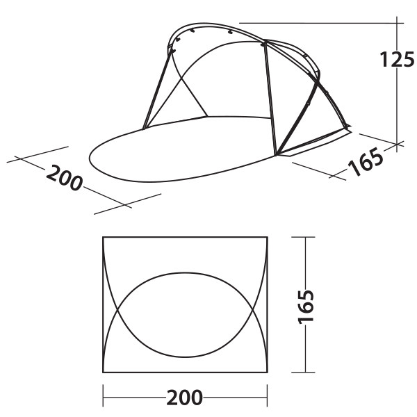 Намет Easy Camp Shell 50 Ocean Blue 