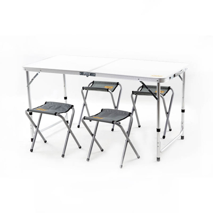 Набір меблів пікніковий СИЛА на 4 людини (стіл-чемодан + 4 стільця) 120 х 60 х 70 см 