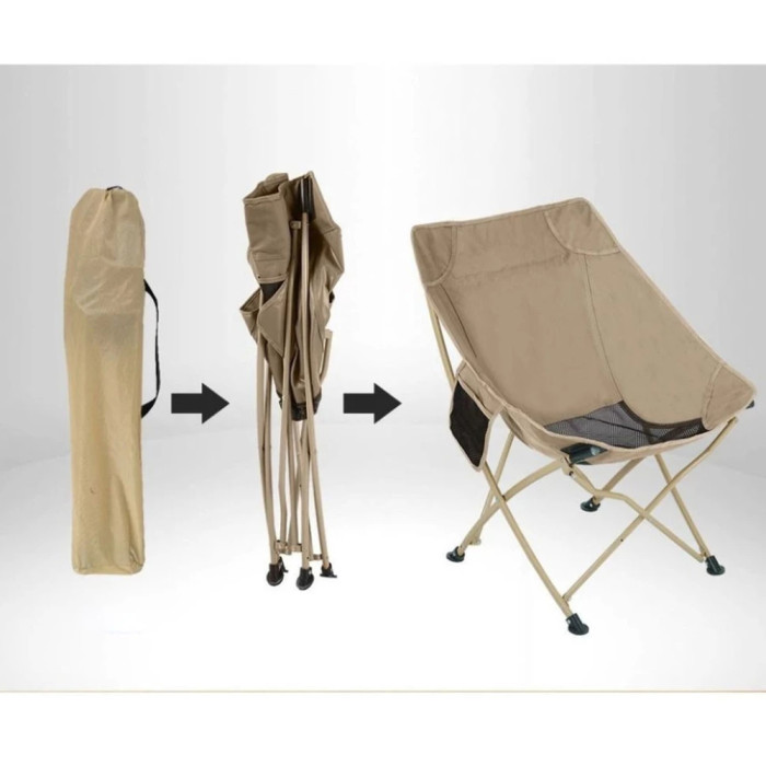 Складний стілець BRS-Y03B, бежевий 