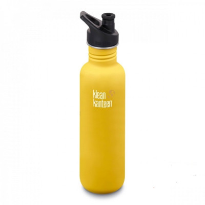 Спортивна пляшка для води Klean Kanteen Classic Sport Cap 800 мл-жовта