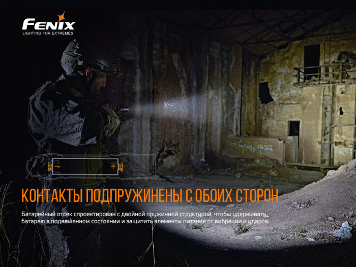 Ліхтар Fenix PD36 TAC (LUMINUS SST70, ANSI 3000 lm, 21700) пошкоджена упаковка 
