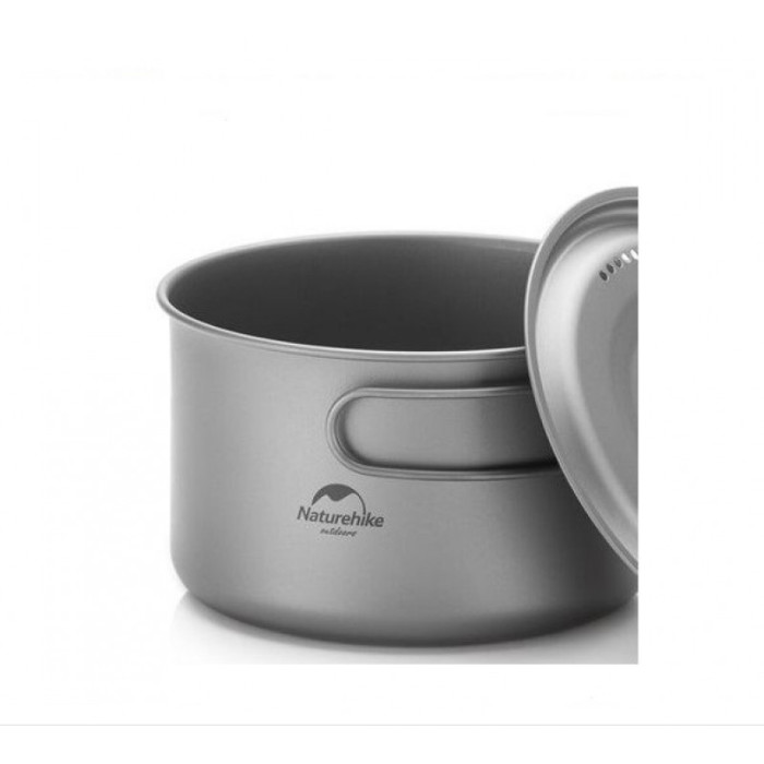 Каструля титанова зі складною ручкою 1300 мл Naturehike NH18T202-B 