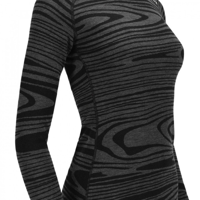 Термокофта жін. Aclima WarmWool 200 Crew Neck W's Black Motion M