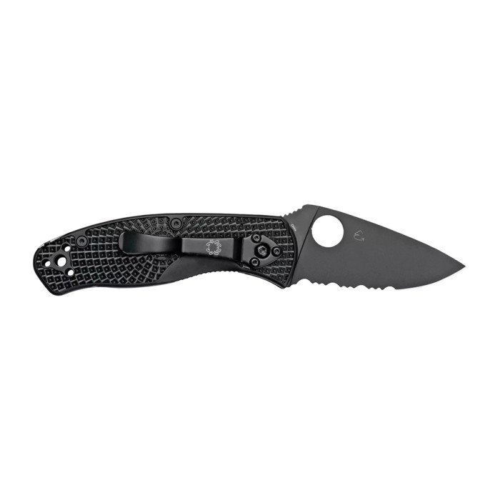 Ніж Spyderco Persistence FRN Black Blade, полусеррейтор 