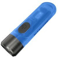 Ліхтар наключний Nitecore TIKI GITD Blue (Osram P8 + UV, 300 люмен, 7 режимів, USB), люмінесцентний