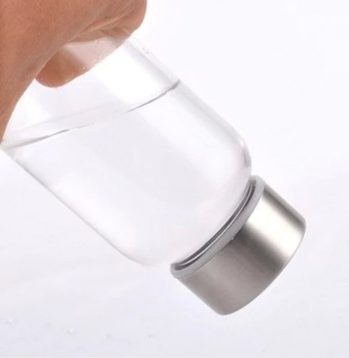 Пляшка для води Summit MyBento Eco Glass Bottle Neoprene Cover блакитна 550 мл 