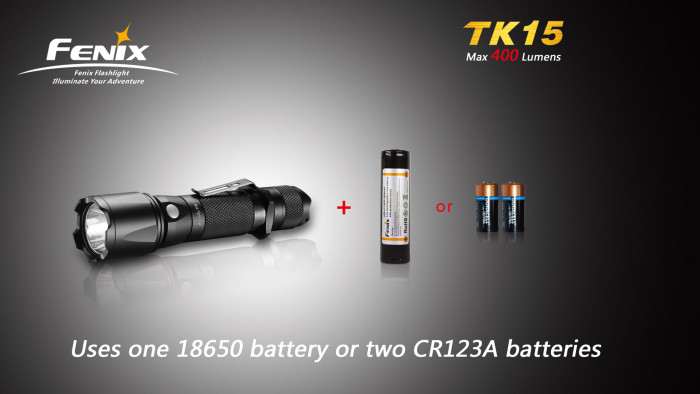 Тактичний Ліхтар Fenix TK15, сірий, Cree XP-G2 R5 LED, 450 люмен 