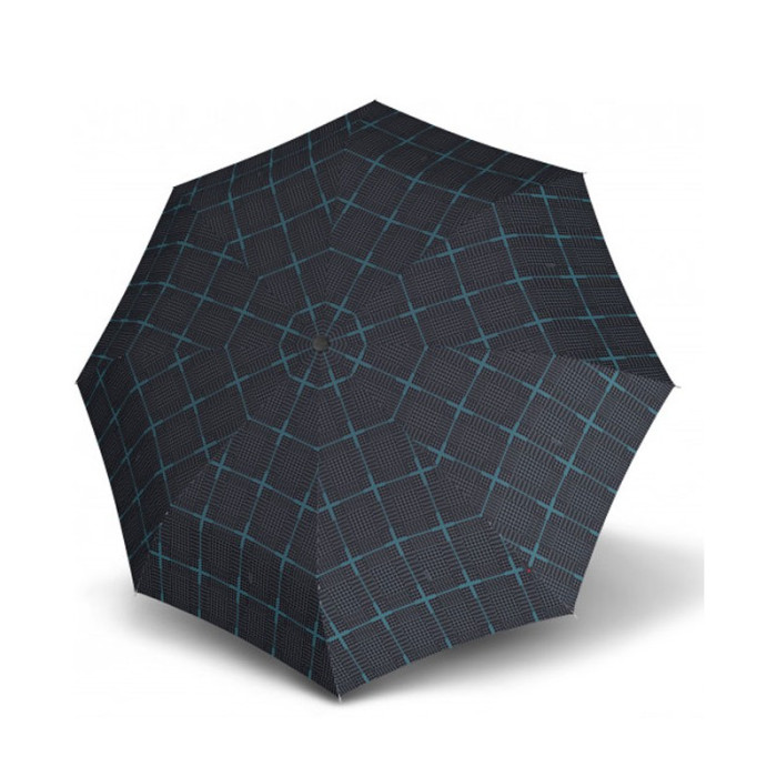 Парасолька Knirps T. 200 Sherlock Aqua Авто /складаний /8спіц /D99x28см 