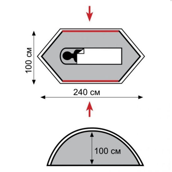 Намет Tramp Bicycle Light 1, TRT-010.04 