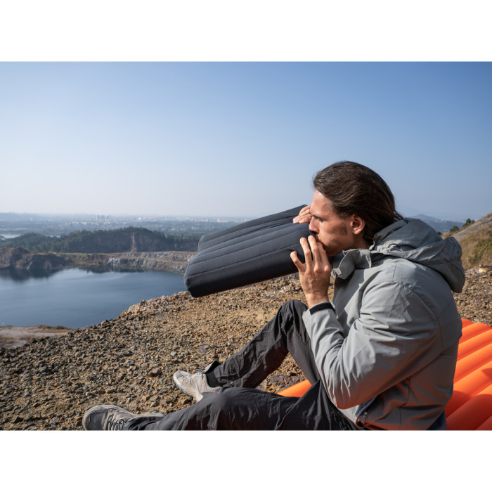 Надувна подушка анатомічна Flextail Zero Pillow SE, сіра 