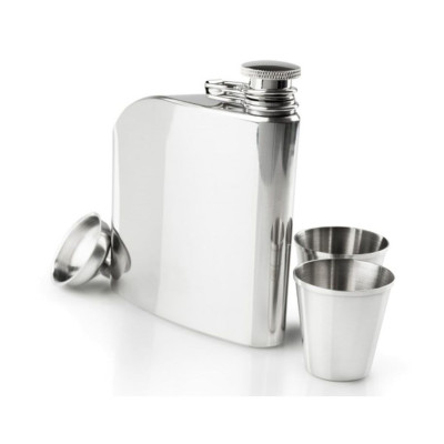 Набір GSI Glacier Stainless Trad Flack SET Фляга 177 мл + 2 стопки