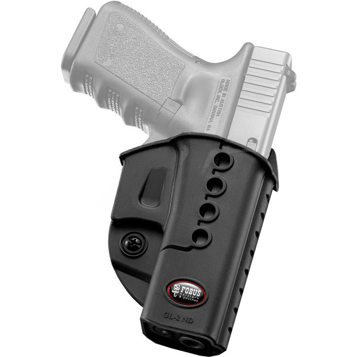 Кобура Fobus для Glock 17/19 з поясним фіксатором поворотна black (GL-2 ND RT) 