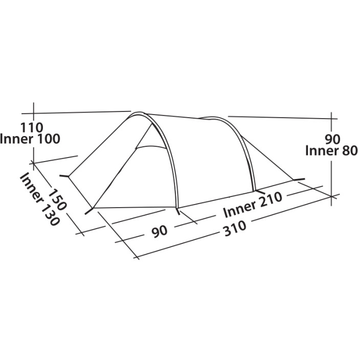 Намет Easy Camp Spirit 200 Teal Green 