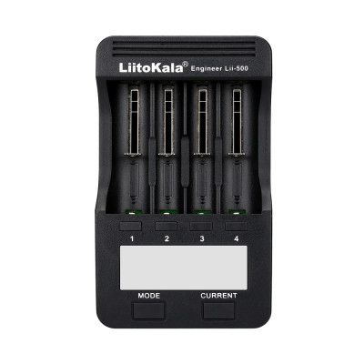 Зарядний пристрій Liitokala Lii-500, 4 канала, Ni-Mh/Li-ion, 220V/12V, Powerbank, Test, LCD, Box