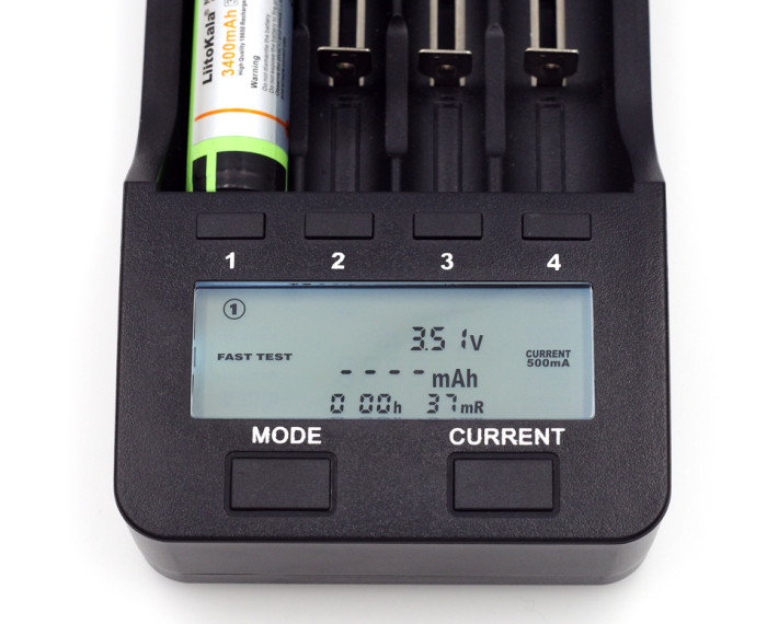 Зарядний пристрій Liitokala Lii-500, 4 канали, Ni-Mh/Li-ion, 220v/12v, Powerbank, Test 