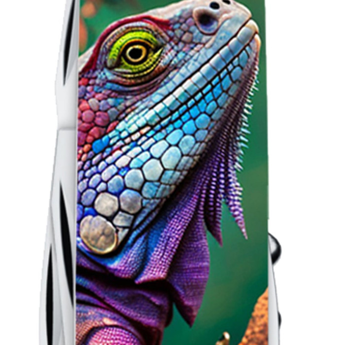 Складаний ніж Victorinox CAMPER ANIMAL Хамелеон 