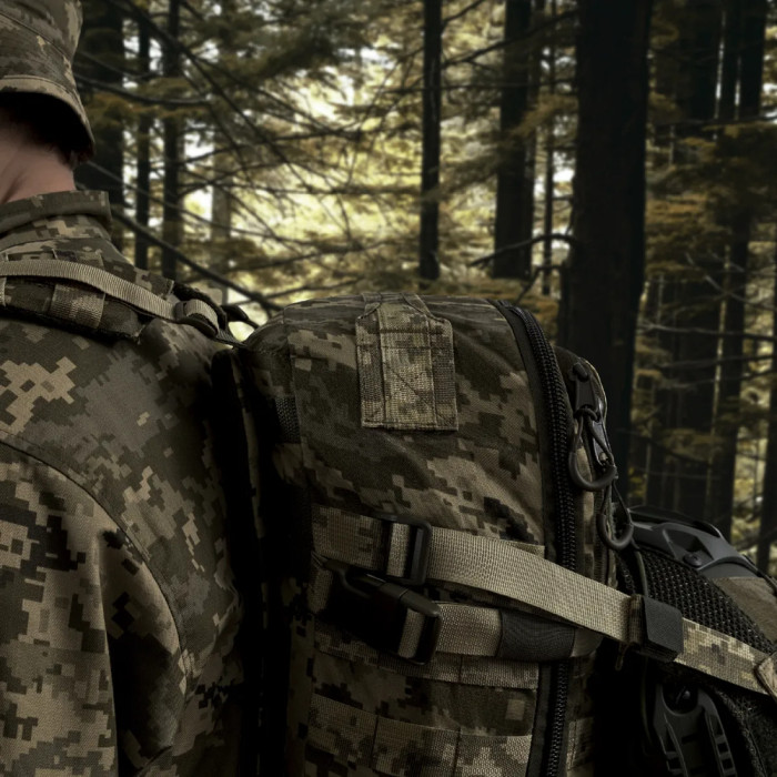 Тактичний рюкзак Ukrarmor DM20 на 20 л. Cordura 1000D. Кріплення Molle Піксель 