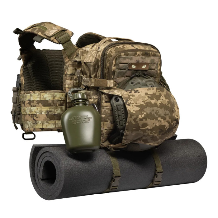 Тактичний рюкзак Ukrarmor DM20 на 20 л. Cordura 1000D. Кріплення Molle Піксель 