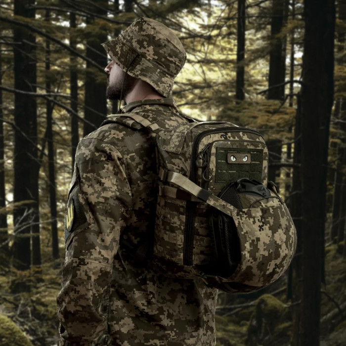 Тактичний рюкзак Ukrarmor DM20 на 20 л. Cordura 1000D. Кріплення Molle Піксель 