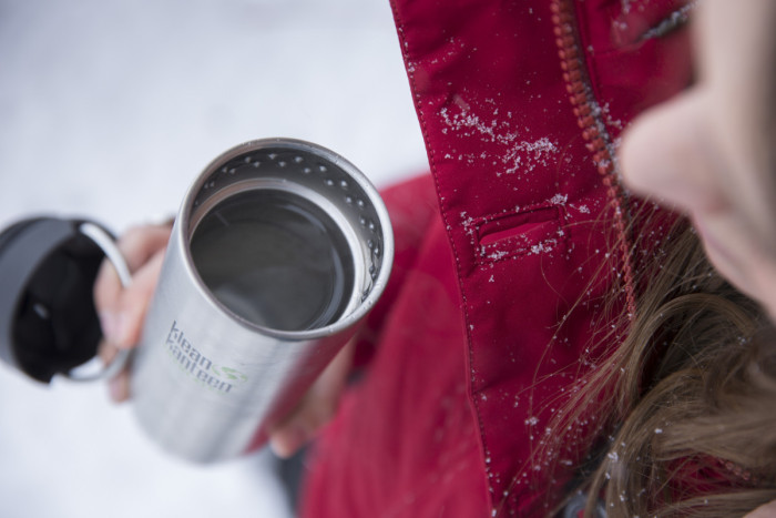 Термокружка Klean Kanteen TKWide Cafe Cap 355 мл-сіра 