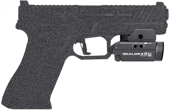 Ліхтар Olight Baldr S, blue laser, gunmetal grey 