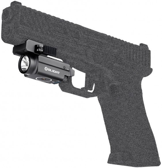 Ліхтар Olight Baldr S, blue laser, gunmetal grey 