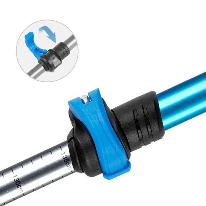 Трекінгова палиця 3-сек. Naturehike Men ST 01 6061 AL NH17D001-Z, алюміній, золотиста 