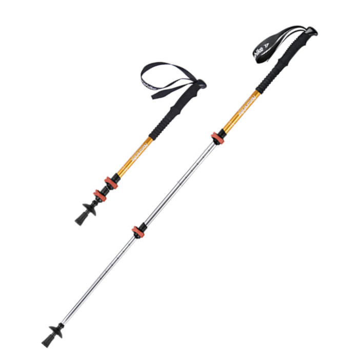 Трекінгова палиця 3-сек. Naturehike Men ST 01 6061 AL NH17D001-Z, алюміній, золотиста 