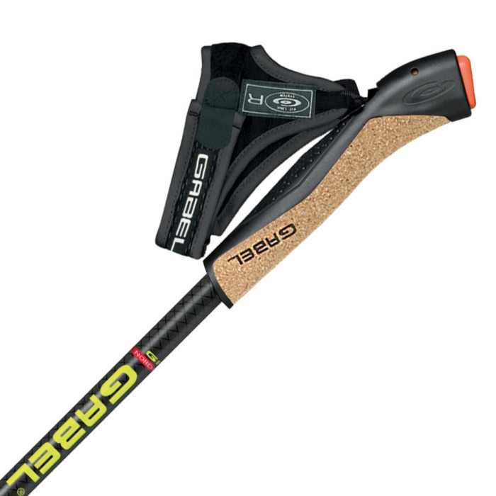 Палиці для скандинавської ходьби Gabel FX-75 Snake Carbon 115 Dual Spike (7008351011150) 