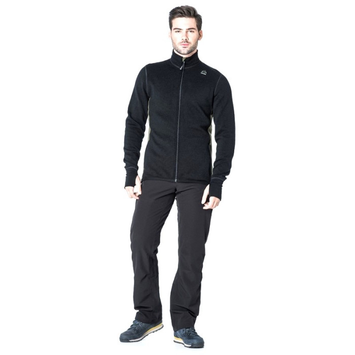 Джемпер чоловічий Aclima HotWool 400G Jacket Man Black/OliveNight, XXL 