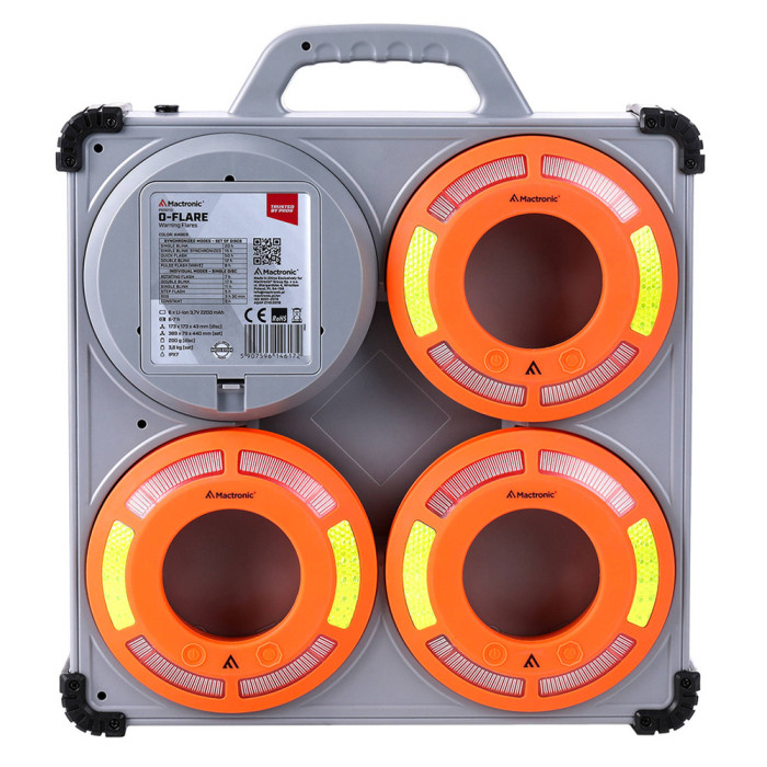 Комплект ліхтарів професійних Mactronic O-Flare (40 Lm) Amber Magnetic Recharg 12/220V (PSD0113)
