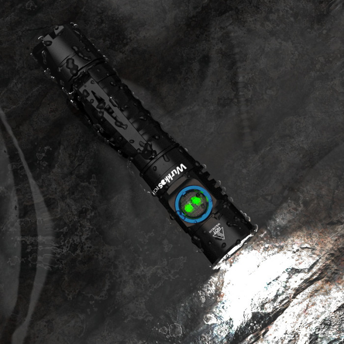 Ліхтар Wurkkos FC11 USB-C Rechargeable 18650 LED LH351D 90 CRI, чорний 