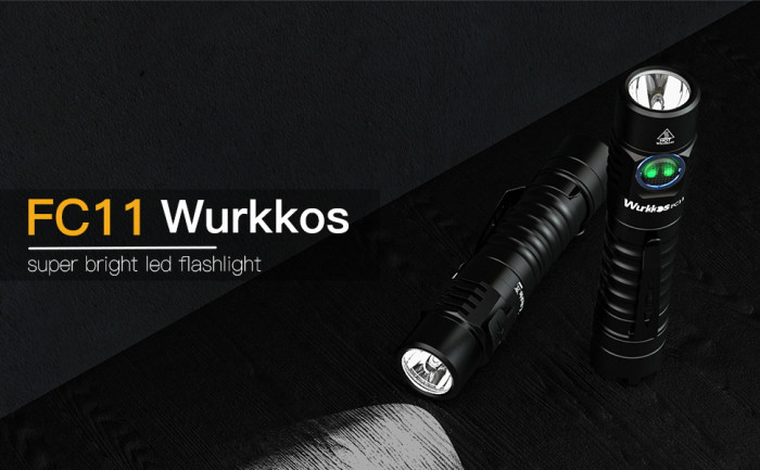 Ліхтар Wurkkos FC11 USB-C Rechargeable 18650 LED LH351D 90 CRI, чорний 
